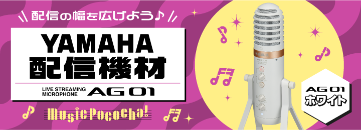 配信の幅を広げよう♪Yamaha人気配信機材 AG01