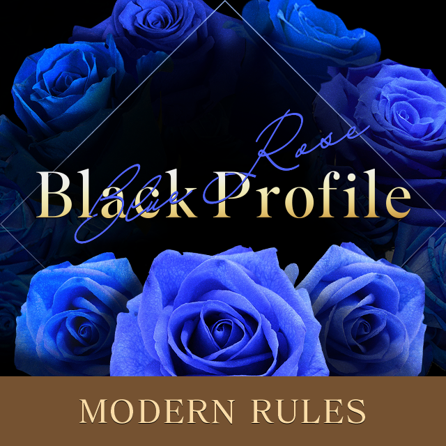 Black Profile BLUE ROSE Modern Rule
