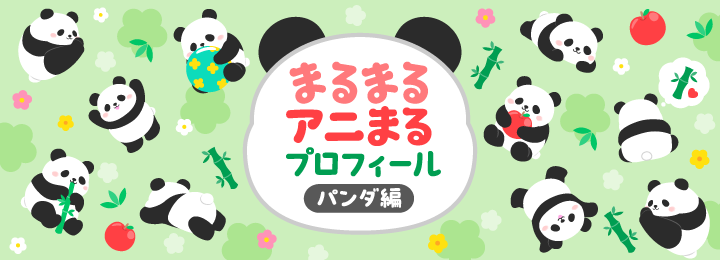 まるまるアニまる パンダプロフィール背景